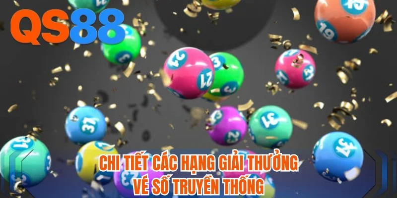 Chi tiết các hạng giải thưởng vé số truyền thống Chi tiết các hạng giải thưởng vé số truyền thống